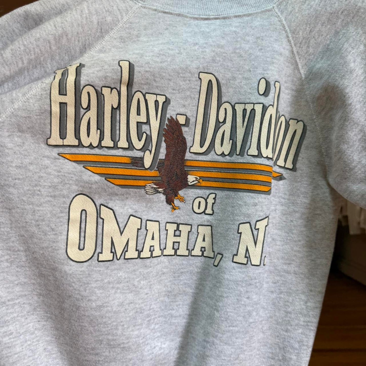 Vintage 80s Harley Davidson Motorcycles Omaha Nebraska Crewneck