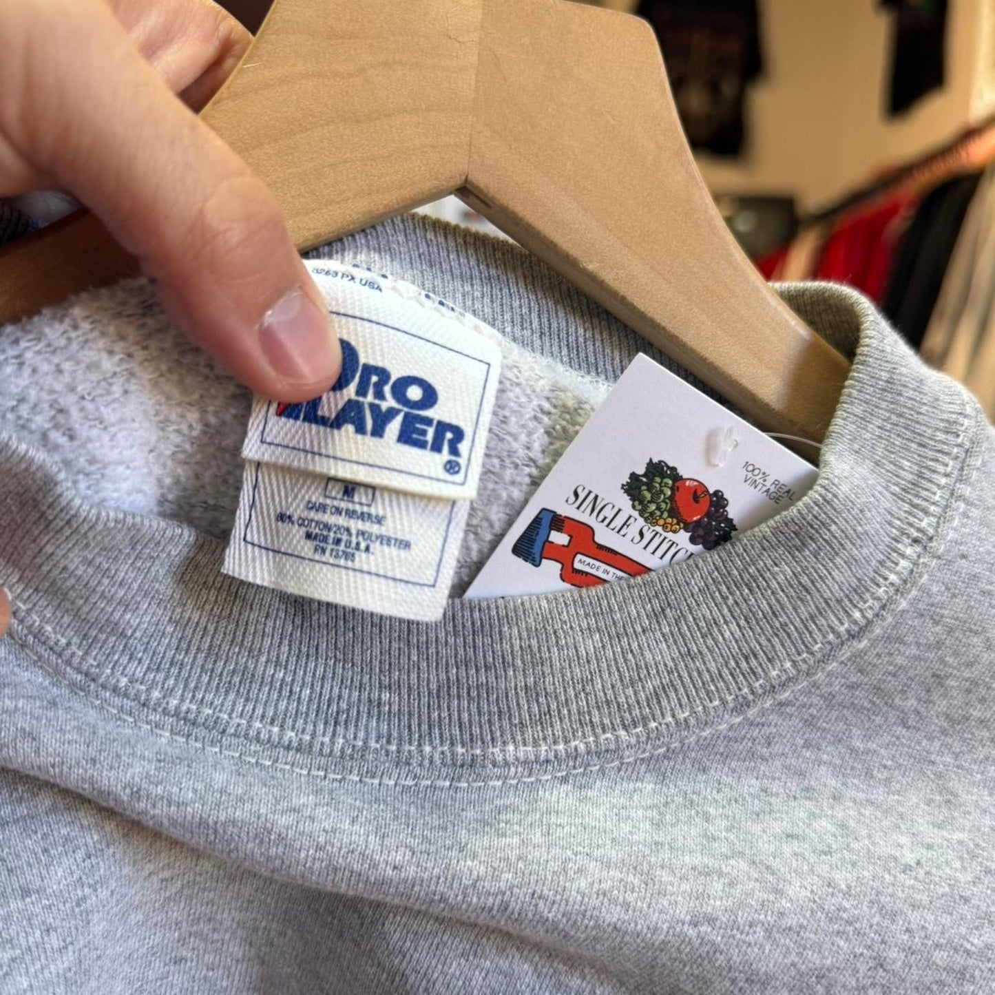 Vintage 90s Nebraska Huskers Embroidered Crewneck - Medium