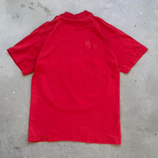 Vintage 90s Nebraska Huskers Herbie Football T-Shirt - Large