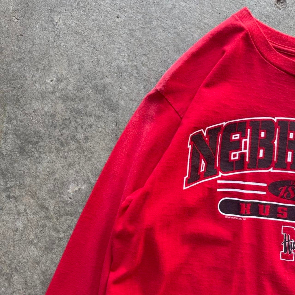 Vintage Nebraska Huskers Long Sleeve T-Shirt - Large