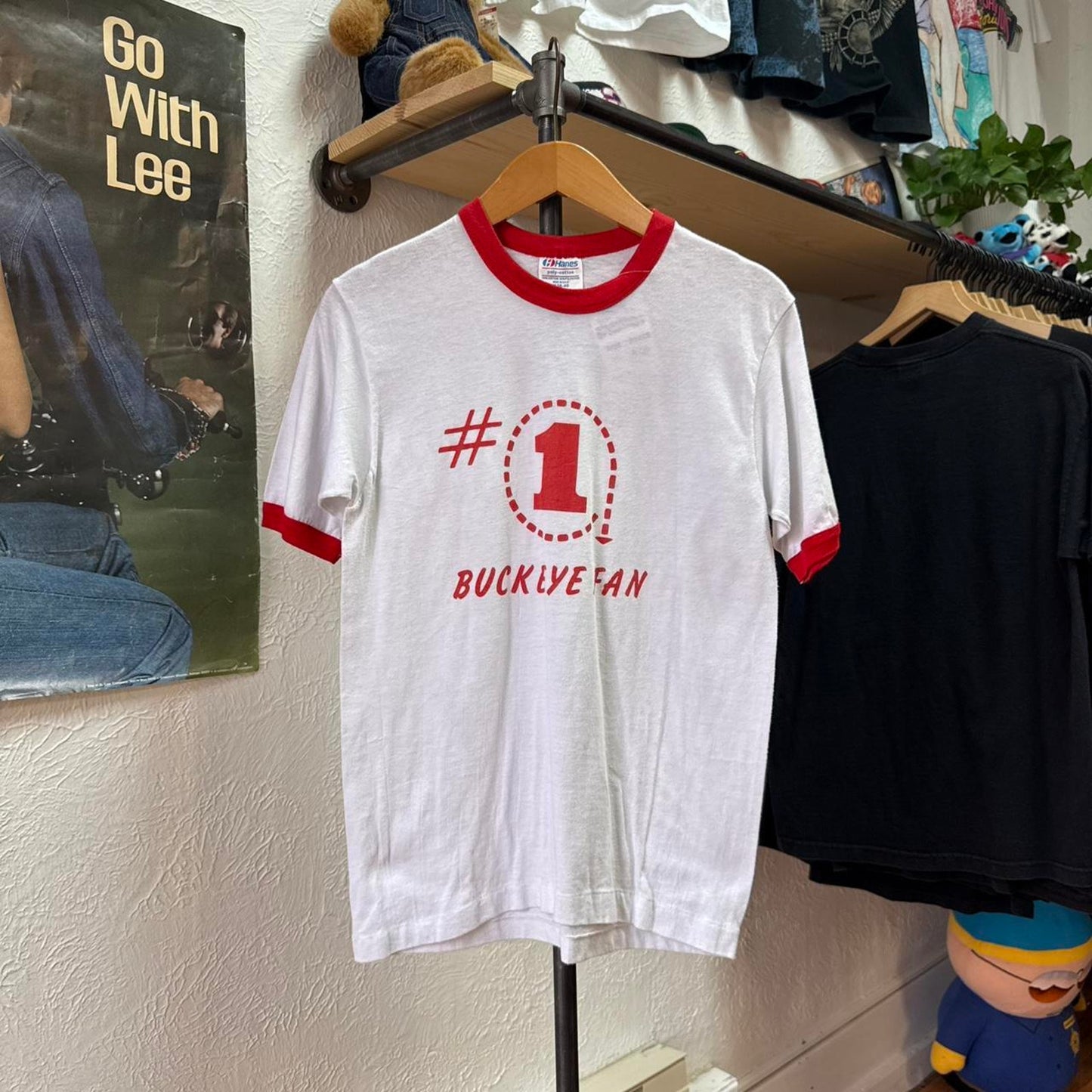 Vintage 80s Number One Buckeye Fan Wisconsin T-Shirt - Medium