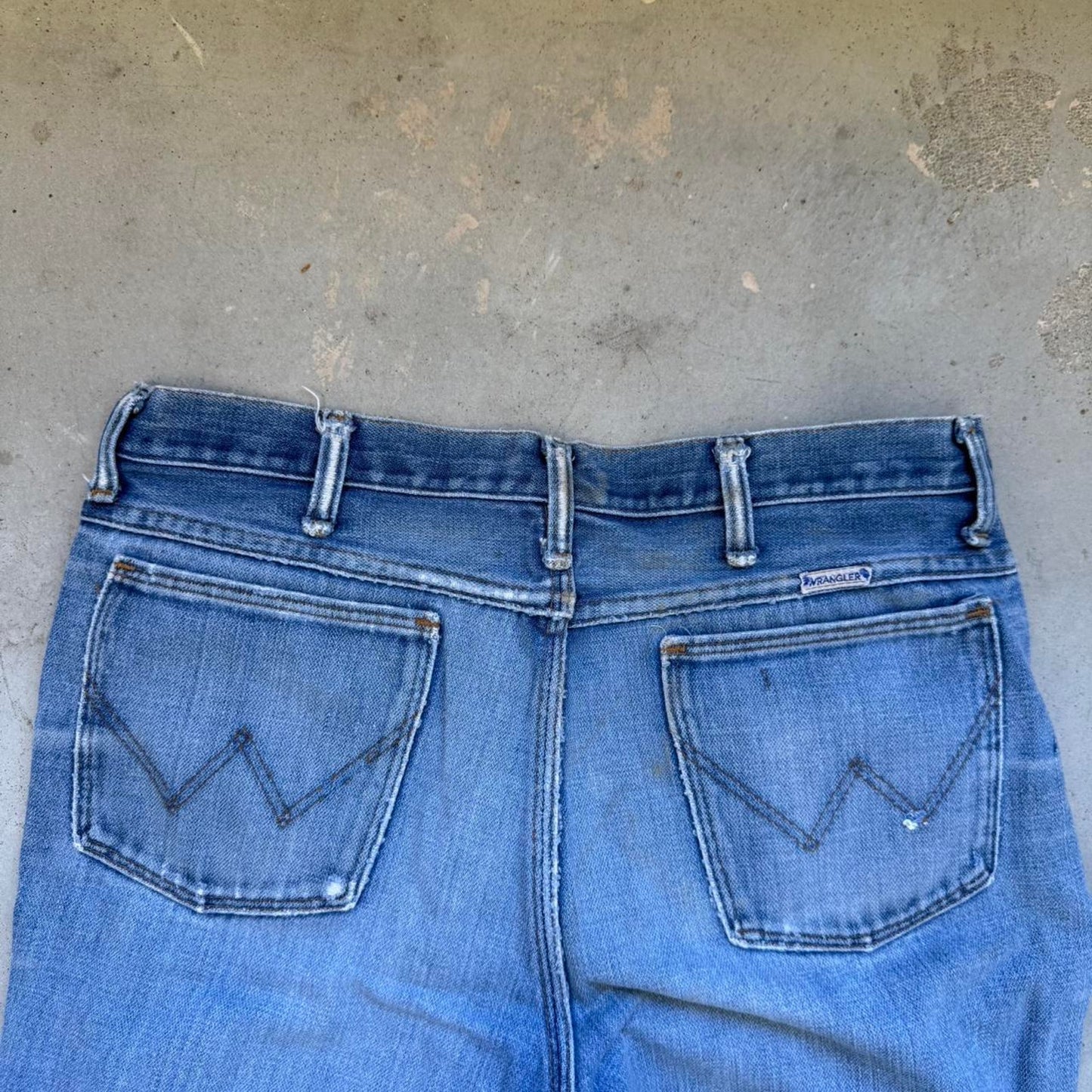 Vintage 90s Wrangler Flared Denim Pants - 30"