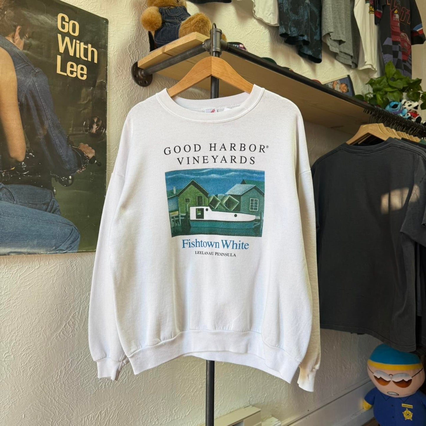 Vintage 90s Good Harbor Vineyard Winery Wine Crewneck - X-Large