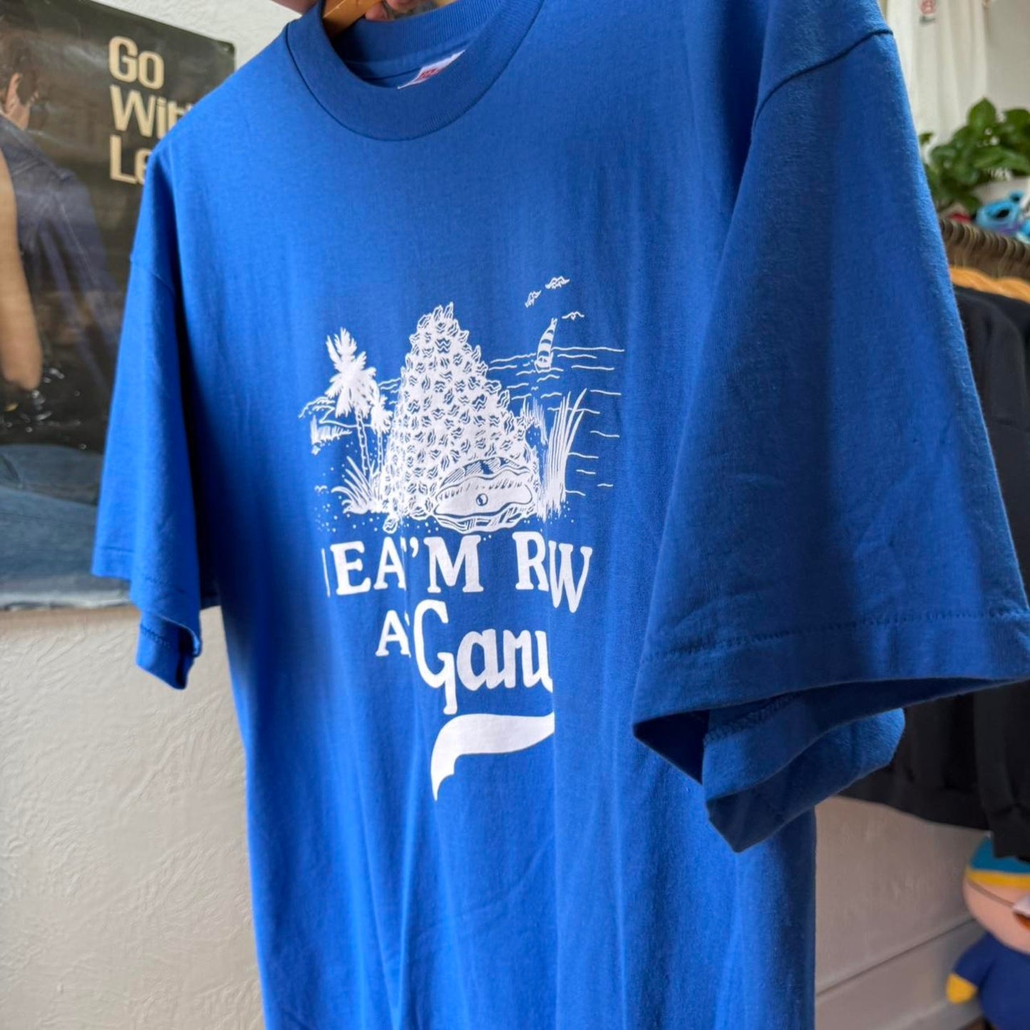 Vintage 90s I Eat Em Raw at Gary’s Oyster Bar T-Shirt - Large