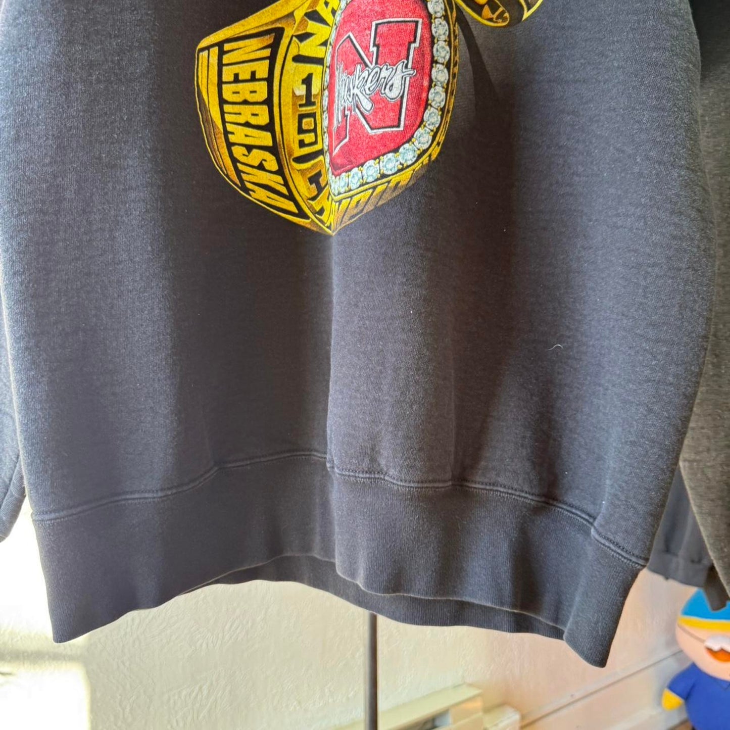 Vintage 90s Nebraska Huskers National Championship Double Ring Crewneck - X-Large