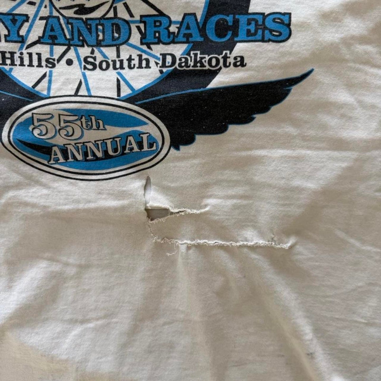 Vintage 90s Sturgis Rally and Races Biker T-Shirt - Large