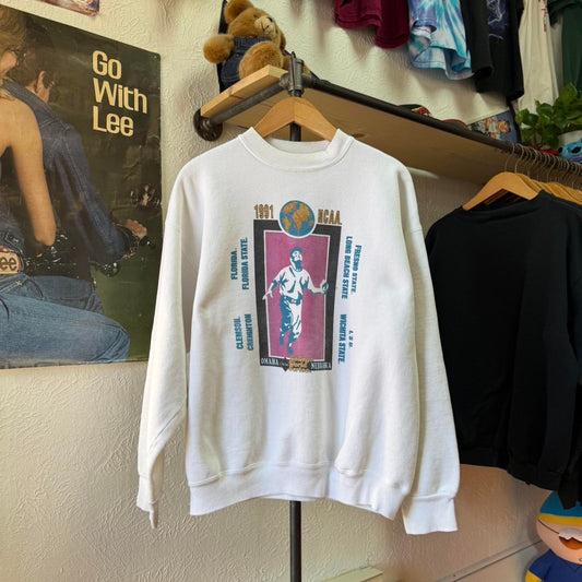 Vintage 90s College World Series Baseball Omaha Crewneck - X-Large