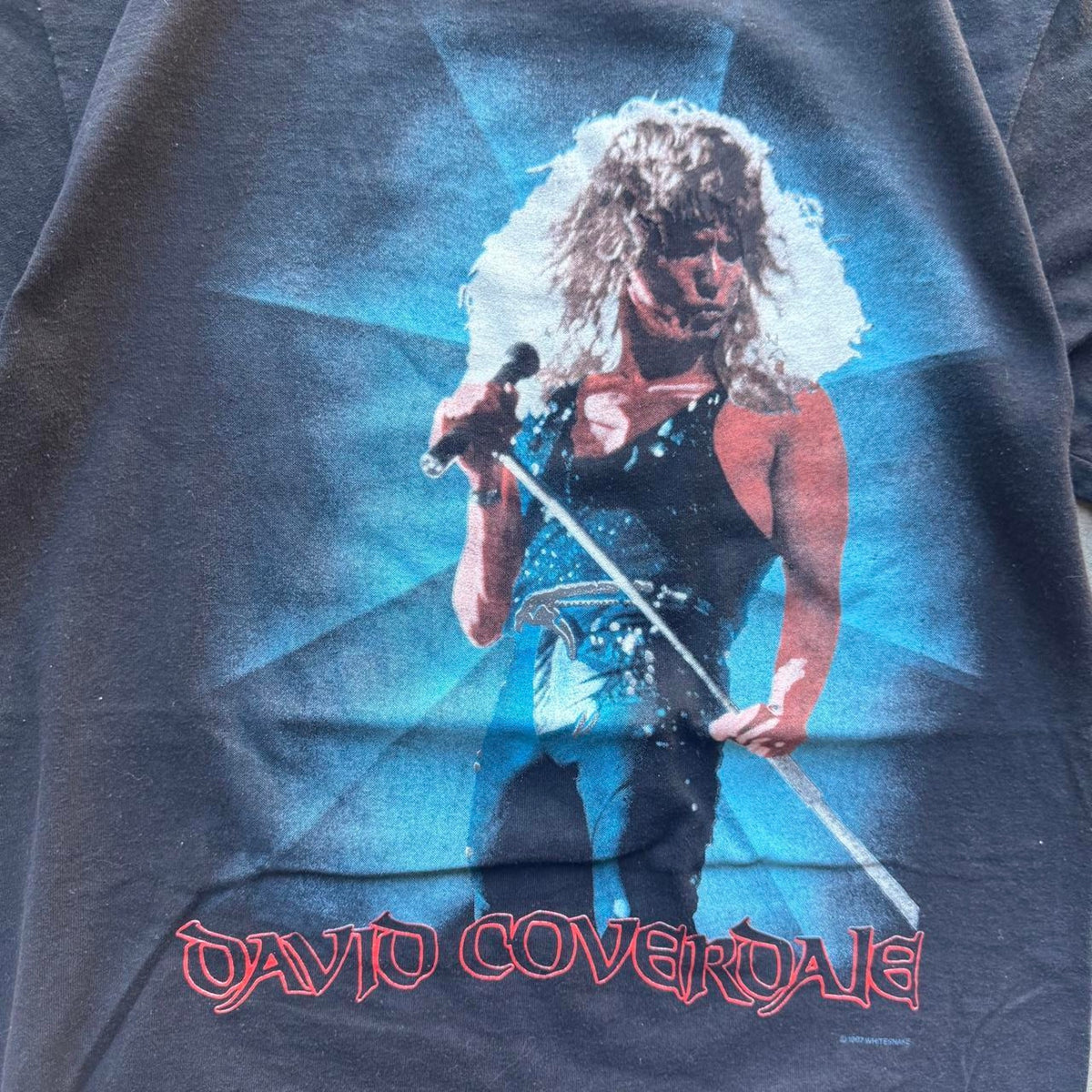 Vintage 1987 Whitesnake David Coverdale Band T-Shirt - Medium