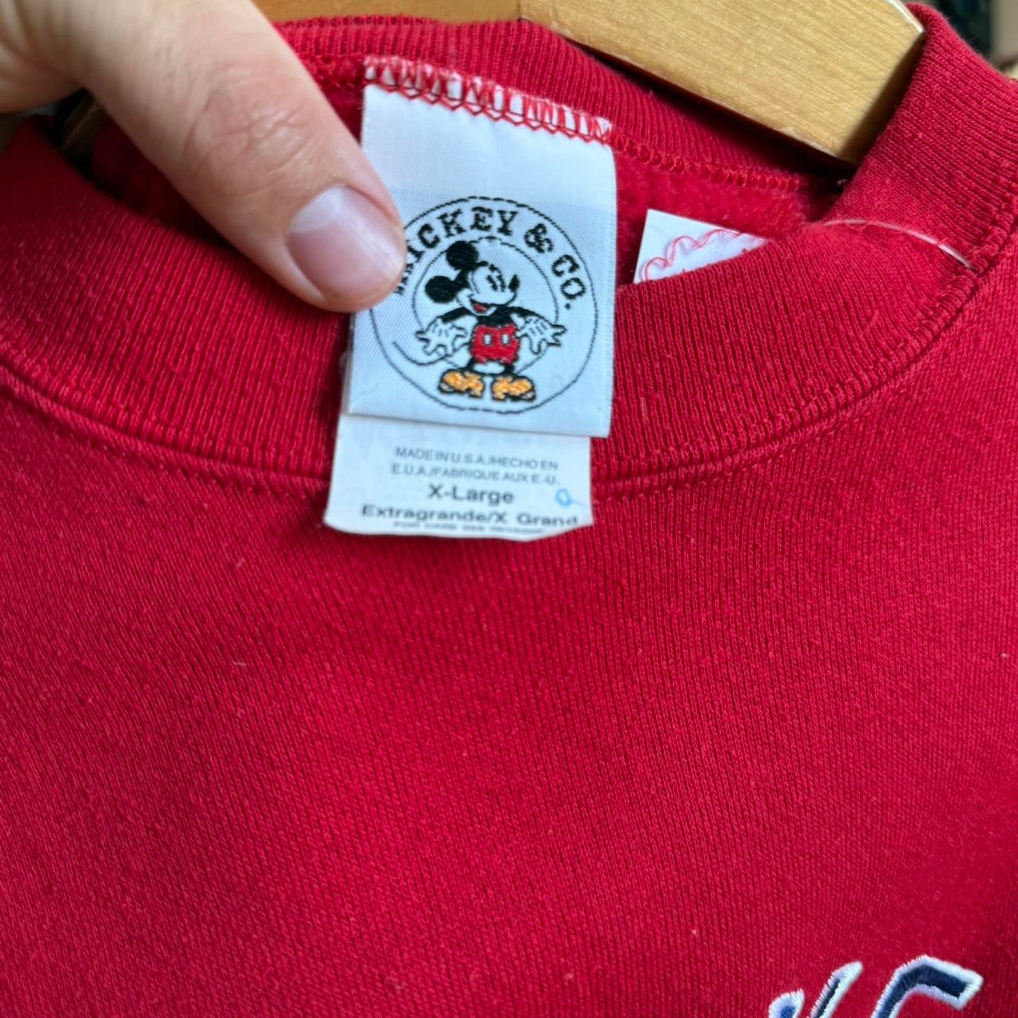 Vintage 90s Mickey Mouse Disney Cartoon Crewneck