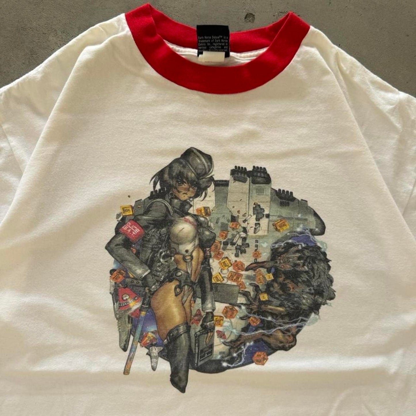 Vintage 90s Masamune Shirow Police Girl Anime Comic T-Shirt - X-Large