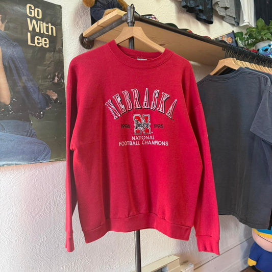 Vintage 90s Nebraska Huskers National Champs Crewneck - X-Large