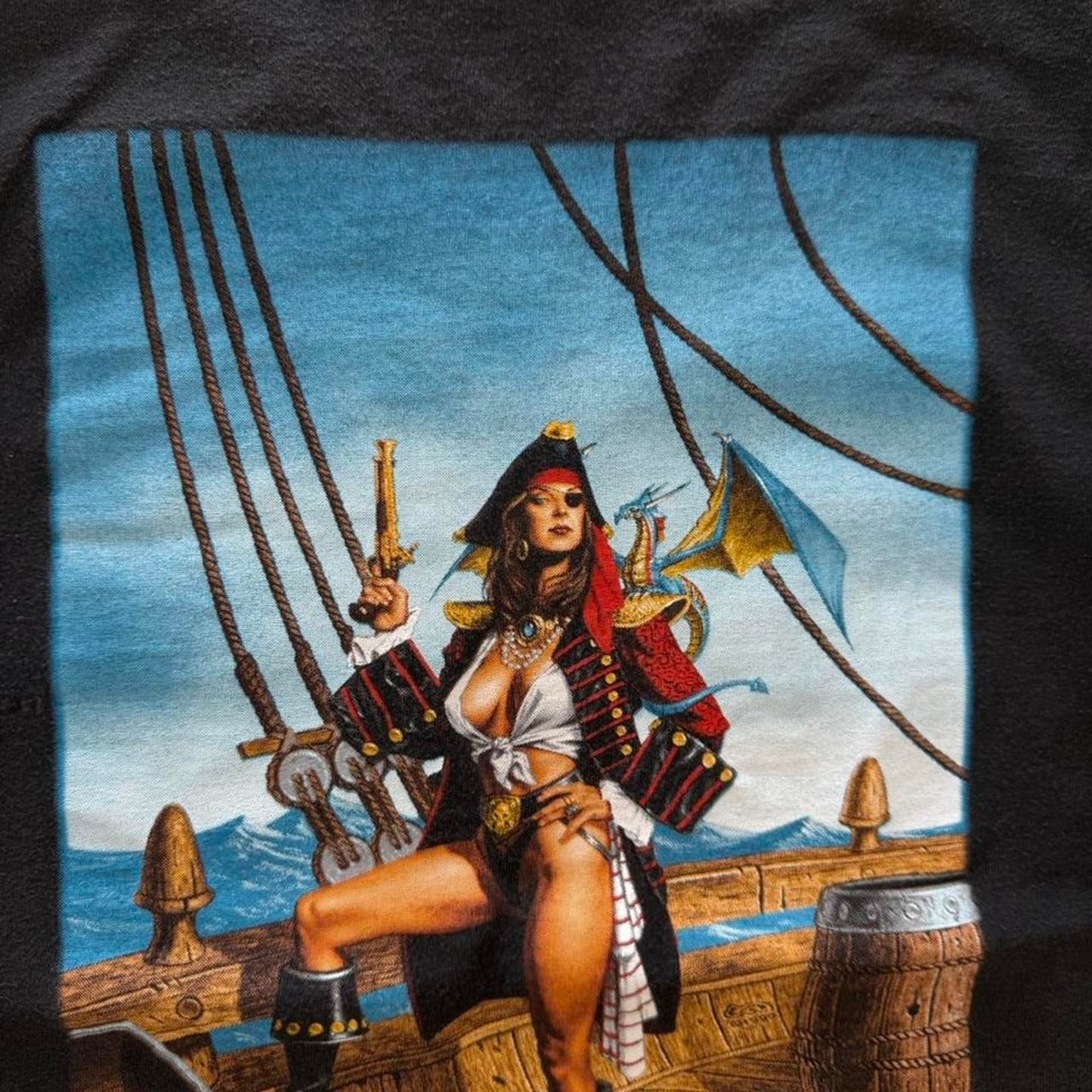 Vintage 90s Pirate Starbase 21 Comic Anime T-Shirt - X-Large