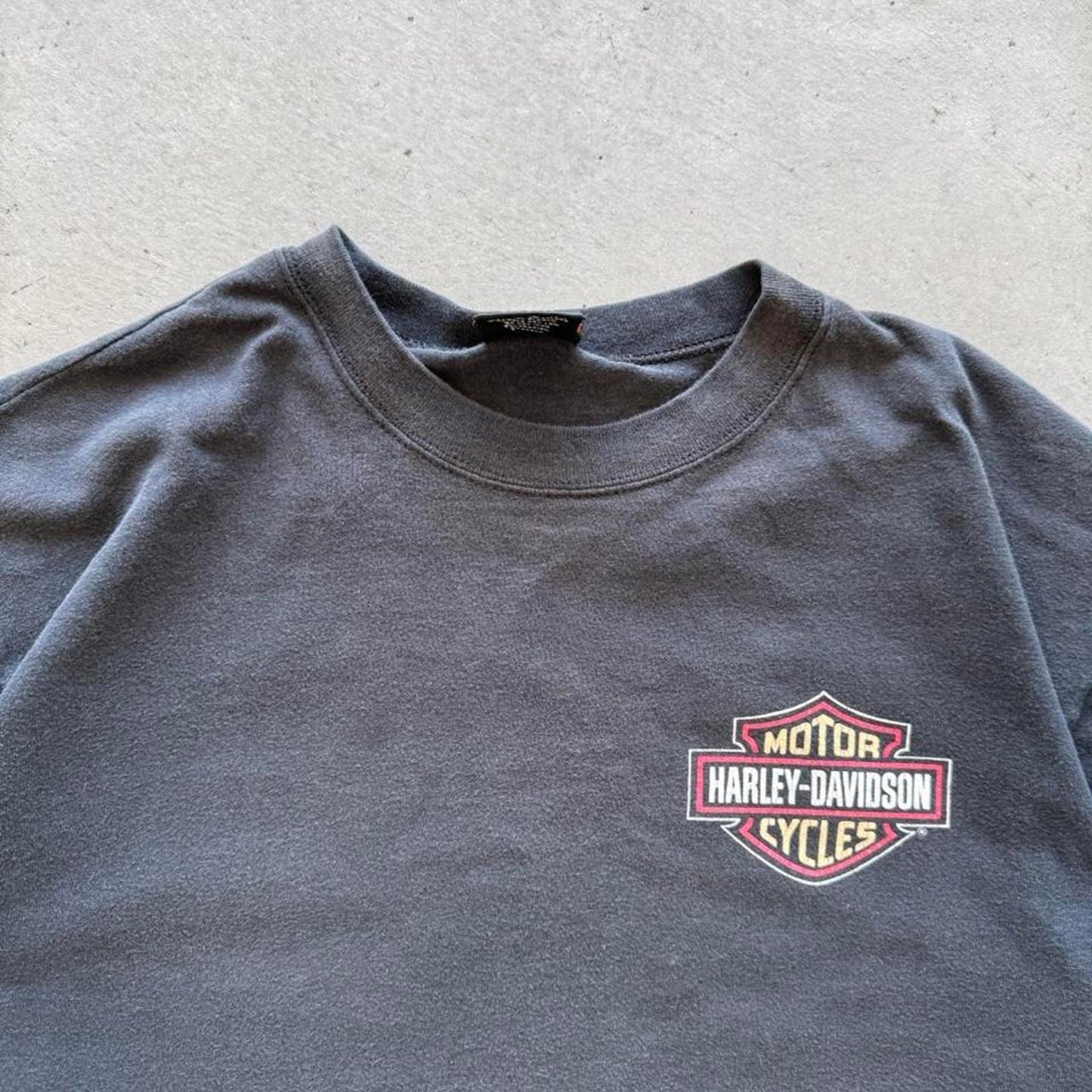 Vintage Harley Davidson Take the Bus Biker Motorcycle T-Shirt - Large
