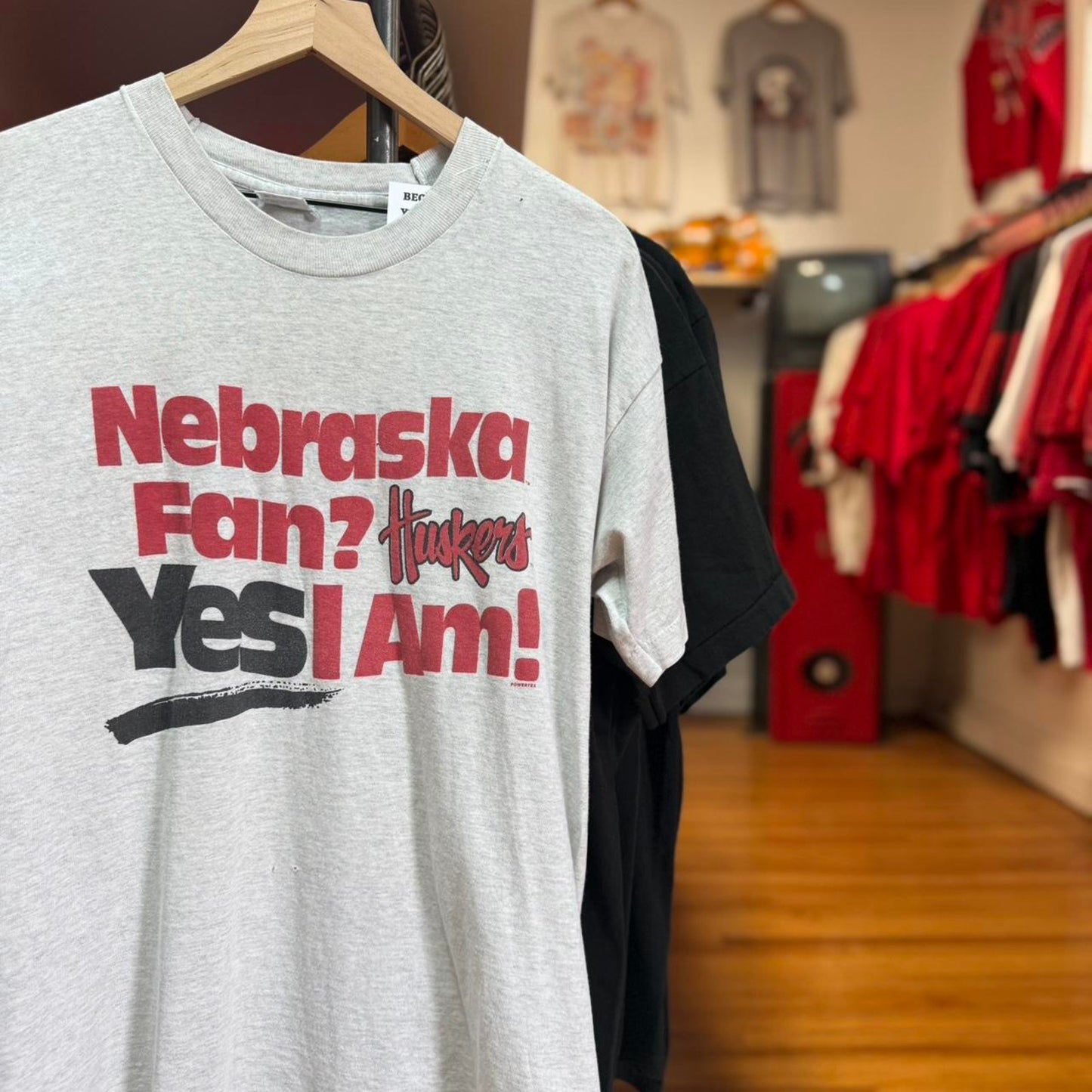 Vintage 90s Nebraska Huskers Fan T-Shirt - Large