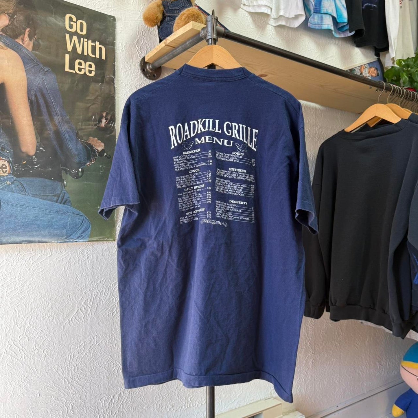 Vintage 90s Road Kill Cafe Humor T-Shirt - XX-Large
