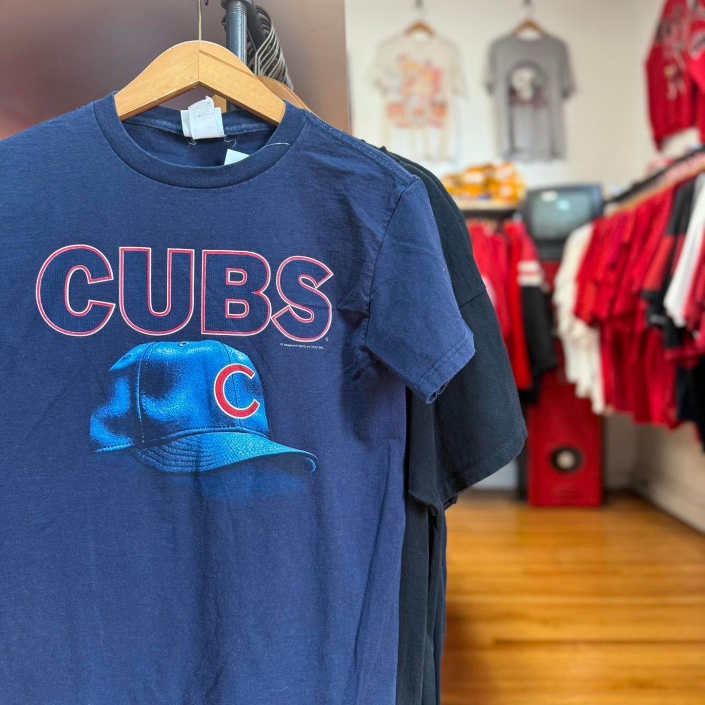 Vintage Chicago Cubs Hat MLB T-Shirt - Large (W)