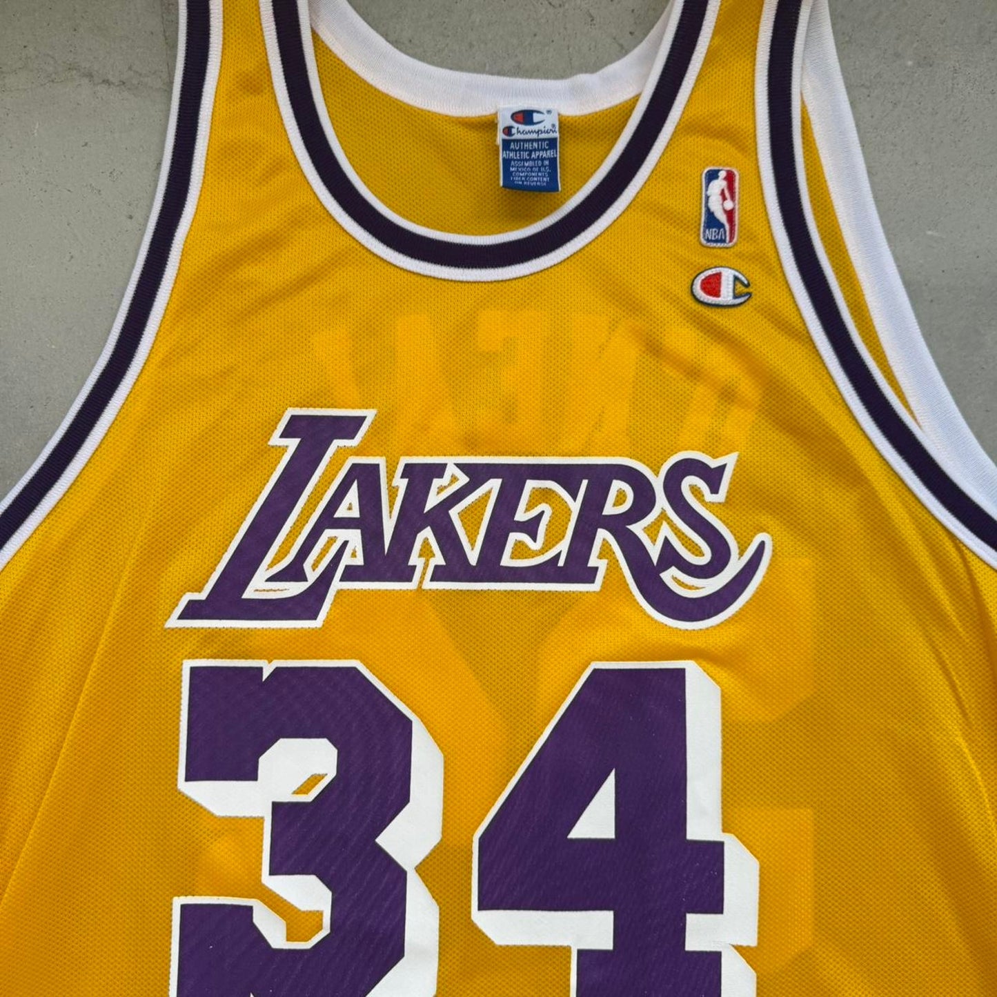 Vintage 90s Shaquielle O’Neil Shaq Lakers Champion Jersey - X-Large