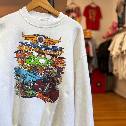 Vintage 90s Hot Rod Racing NASCAR Race Car Crewneck