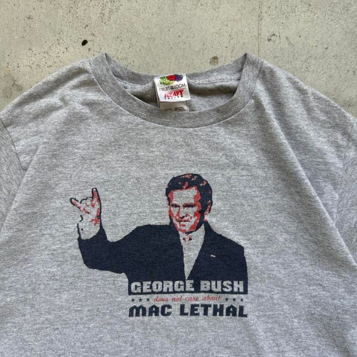 Vintage Y2K George Bush Hates Mac Lethal Rap T-Shirt - Small