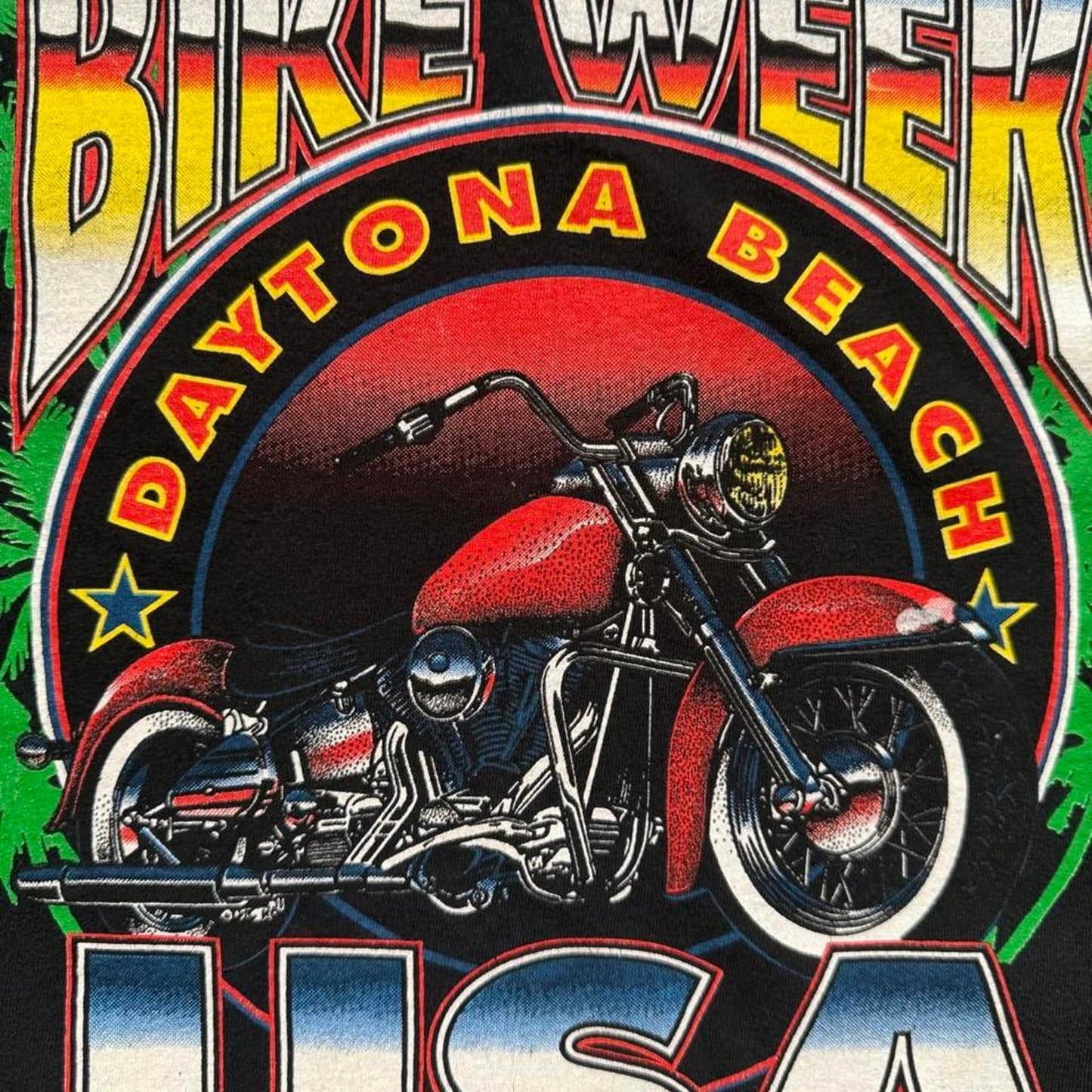 Vintage 1999 Daytona Beach Bike Week Motorcycle Biker T-Shirt - X-Large