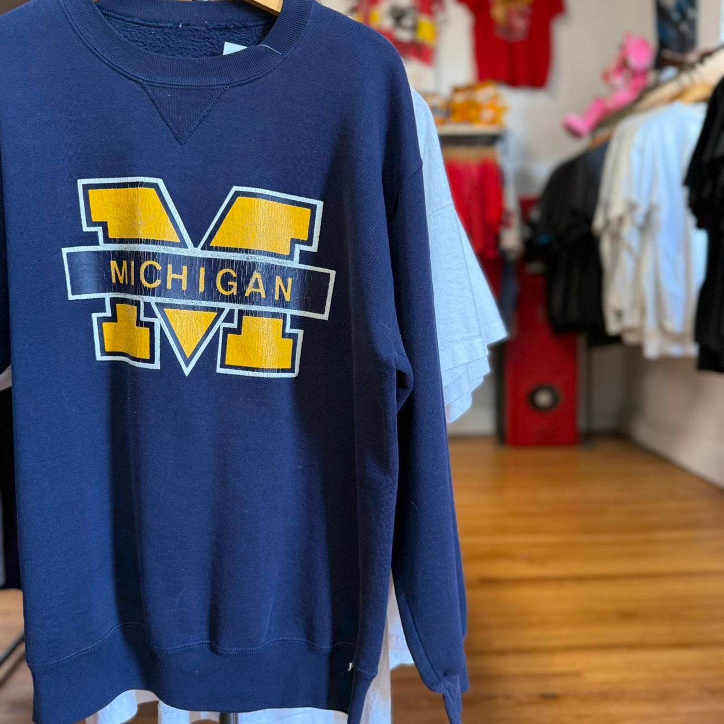 Vintage 90s Michigan Wolverines College University Crewneck