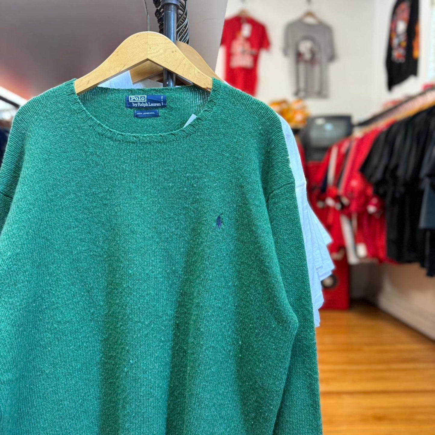 Vintage 90s Polo Ralph Lauren Logo Sweater - Large