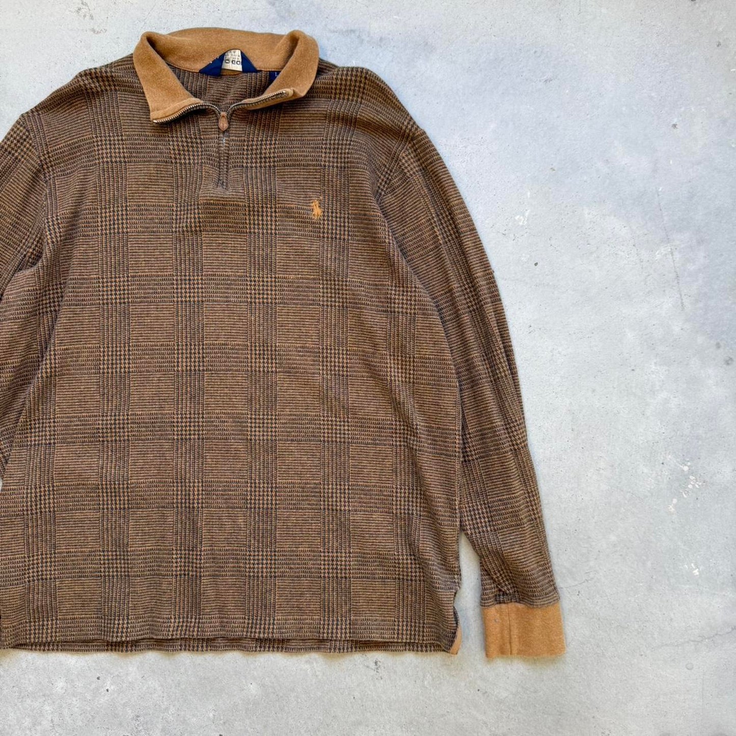 Vintage Polo Ralph Lauren Golf Quarter Zip Crewneck - Large