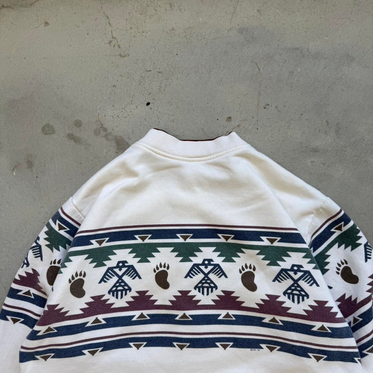 Vintage 90s Aztec Western Design Cardigan - Large