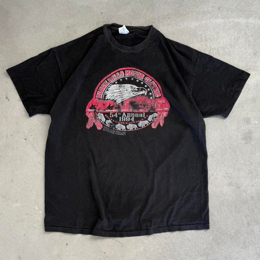 Vintage 90s Black Hills Motorcycle Rally Biker Harley T-Shirt - XX-Large