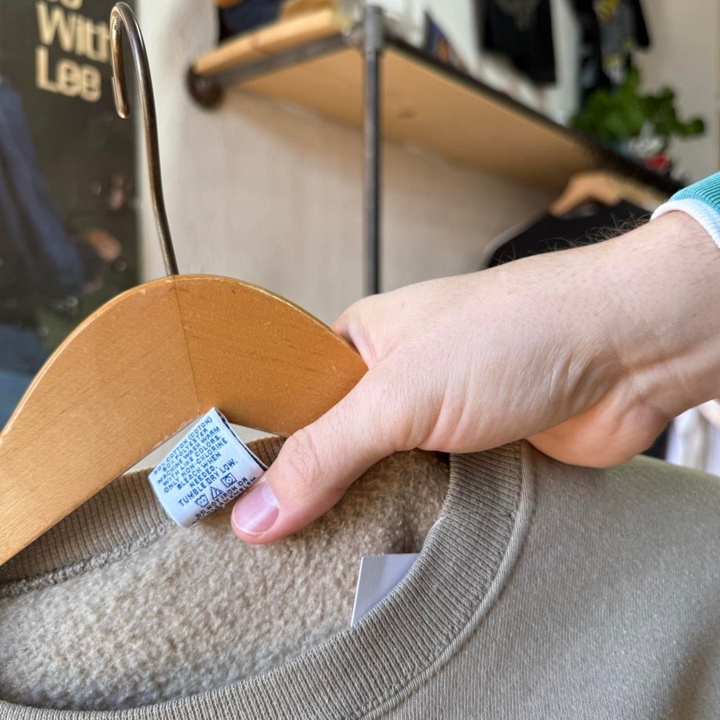 Vintage 90s Earth Tone Tan Russell Athletic Crewneck - Large