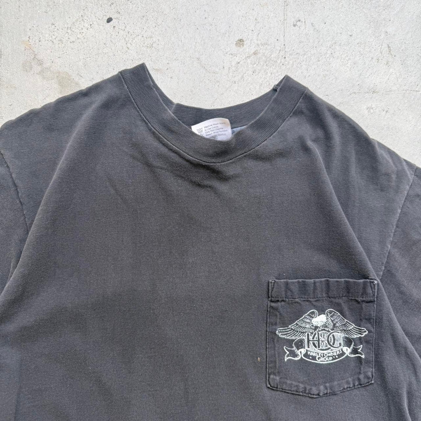 Vintage 90s Harley Davidson Motorcycles Frontier Lincoln Biker T-Shirt - Large