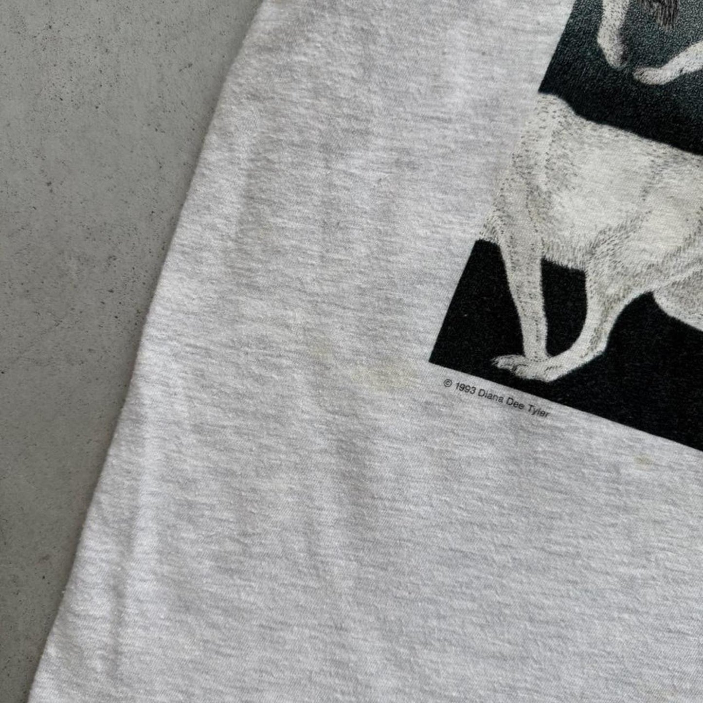 Vintage 90s Wolf Animal Nature Art Style T-Shirt - X-Large