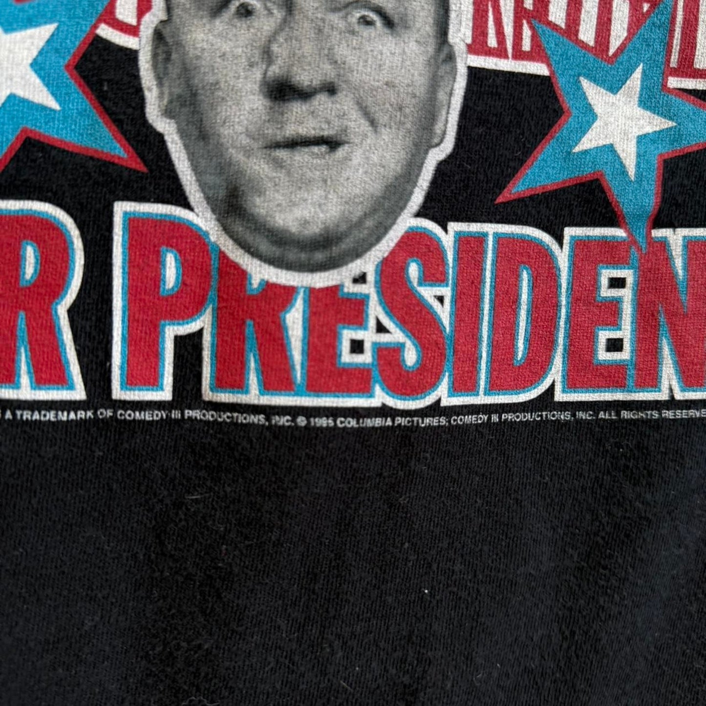 Vintage 90s 3 Stooges Curly For President USA T-Shirt