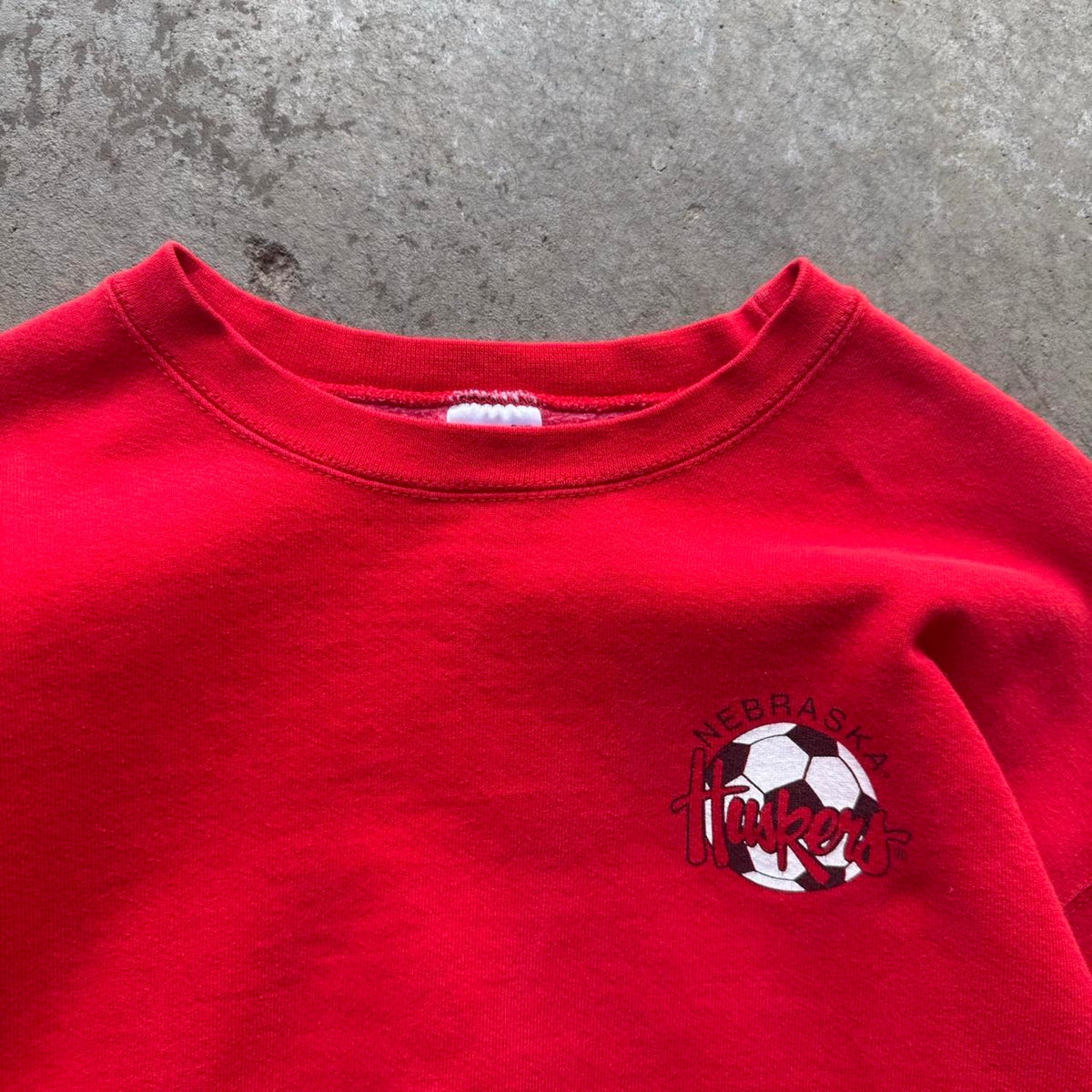 Vintage Nebraska Huskers Soccer Crewneck - X-Large
