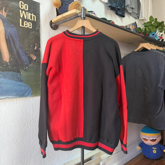 Vintage 90s Nebraska Huskers Split Color Block Crewneck - X-Large