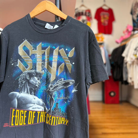 Vintage 90s Styx Edge of the Century Band Concert T-Shirt