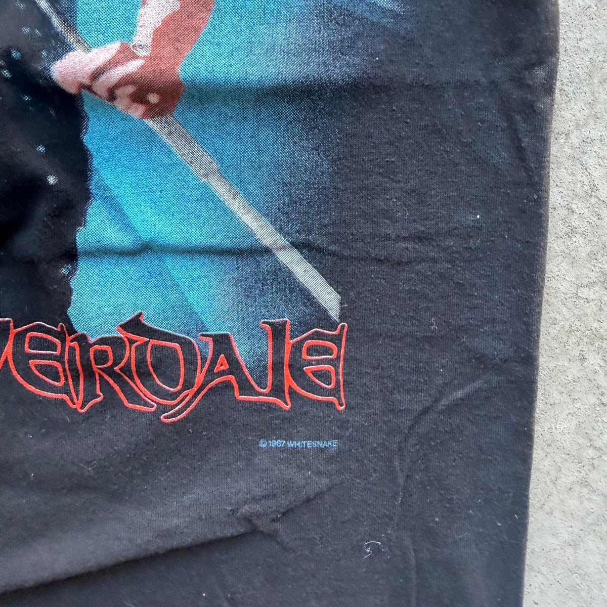 Vintage 1987 Whitesnake David Coverdale Band T-Shirt - Medium