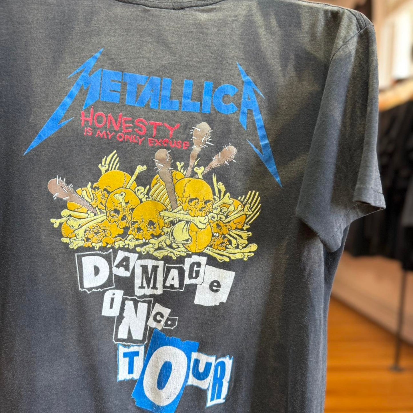 Vintage 90s Metallica Damage Inc Pushead Band T-Shirt