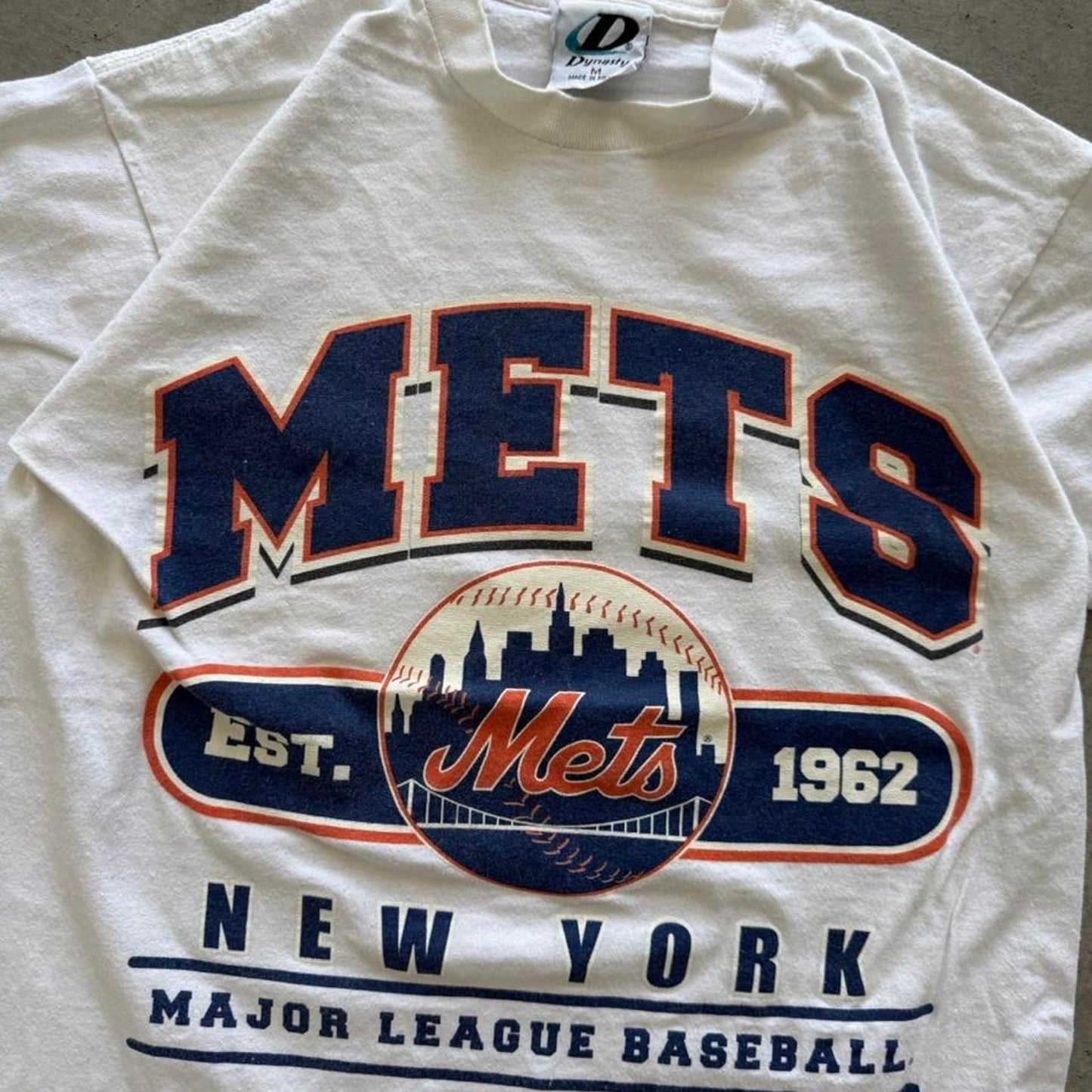 Vintage 90s New York Mets MLB Baseball T-Shirt - Medium