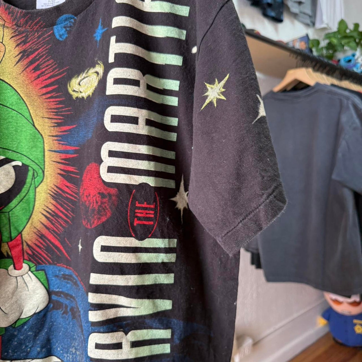 Vintage 90s Marvin the Martian Looney Tunes AOP T-Shirt - X-Large
