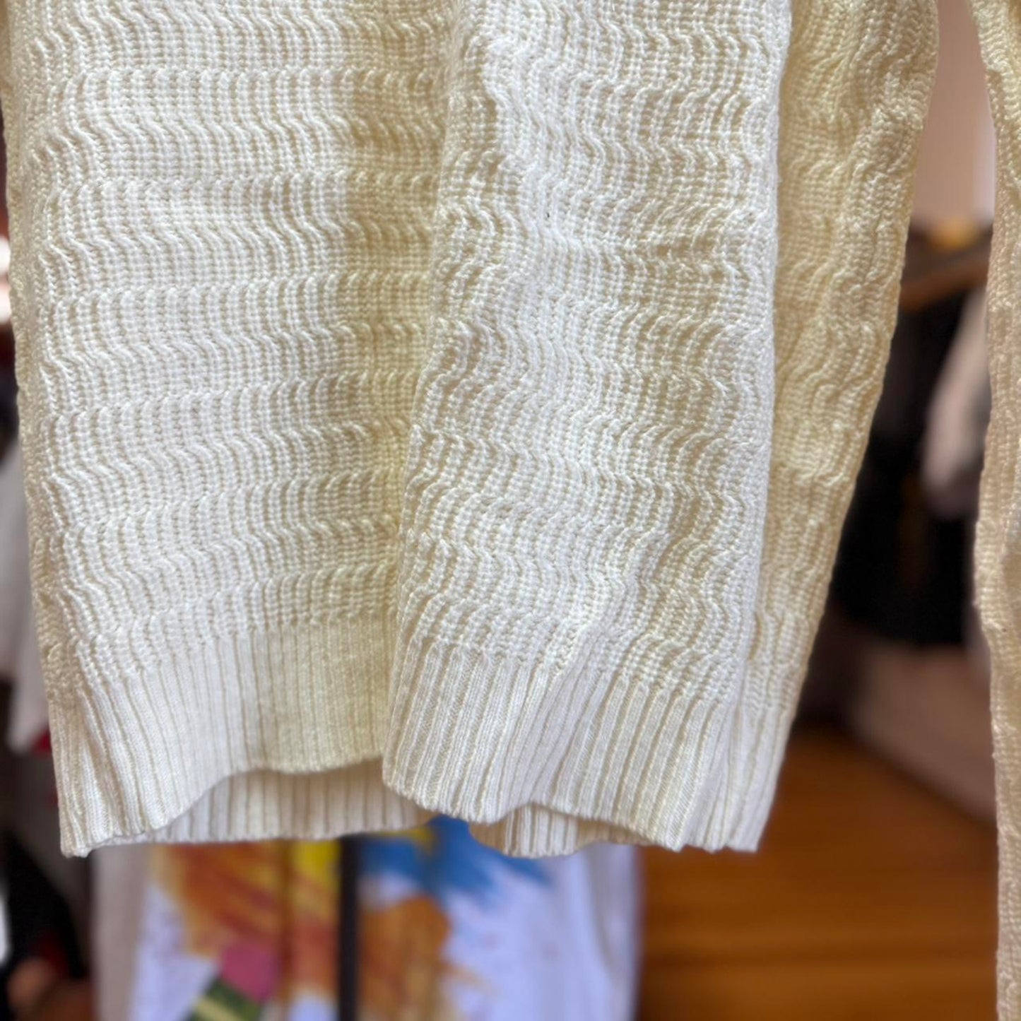 Vintage 90s Striped Knit Sweater - Medium (W)