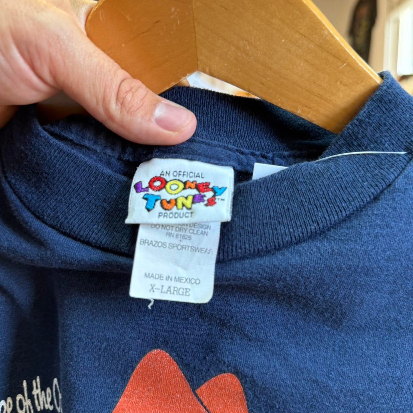 Vintage 90s Tweety Cowboy Looney Tunes Cartoon T-Shirt