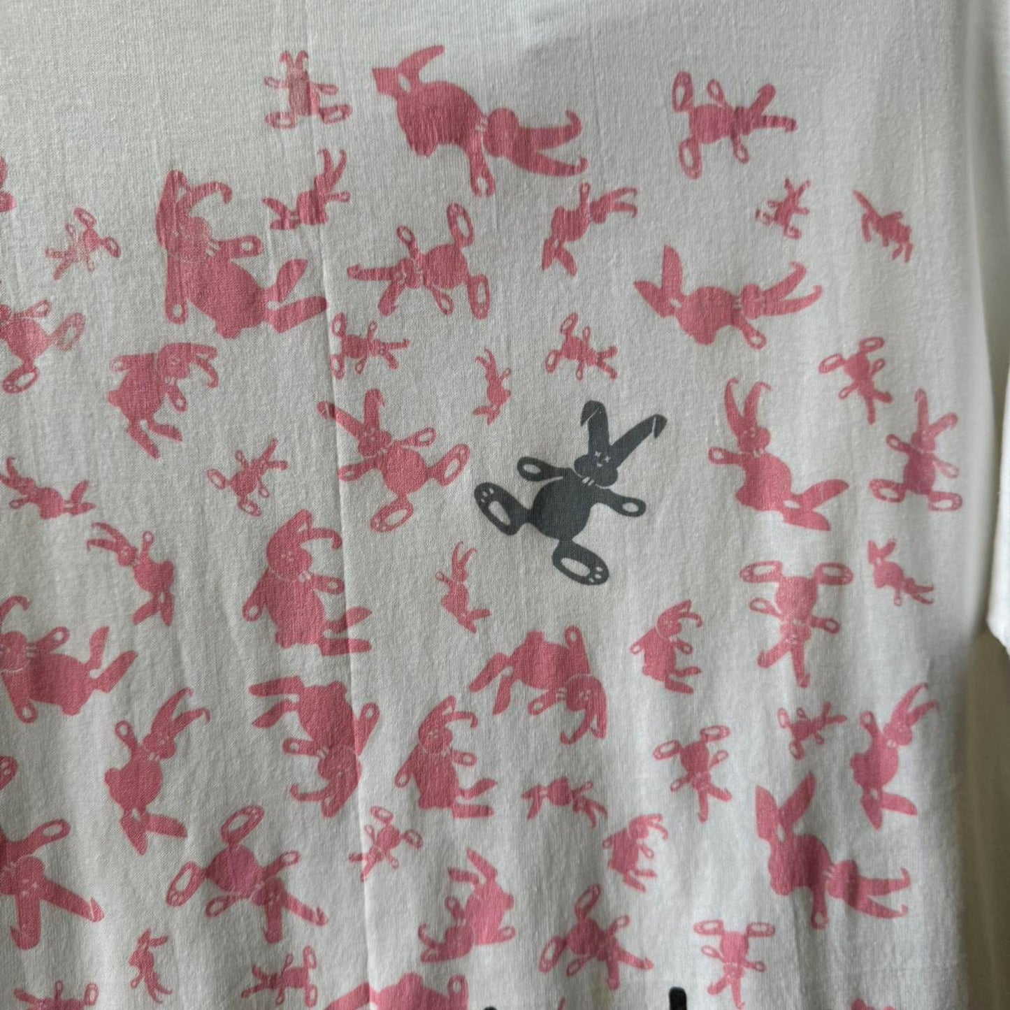Vintage 90s Oh No Grey Hare Rabbit T-Shirt - X-Large