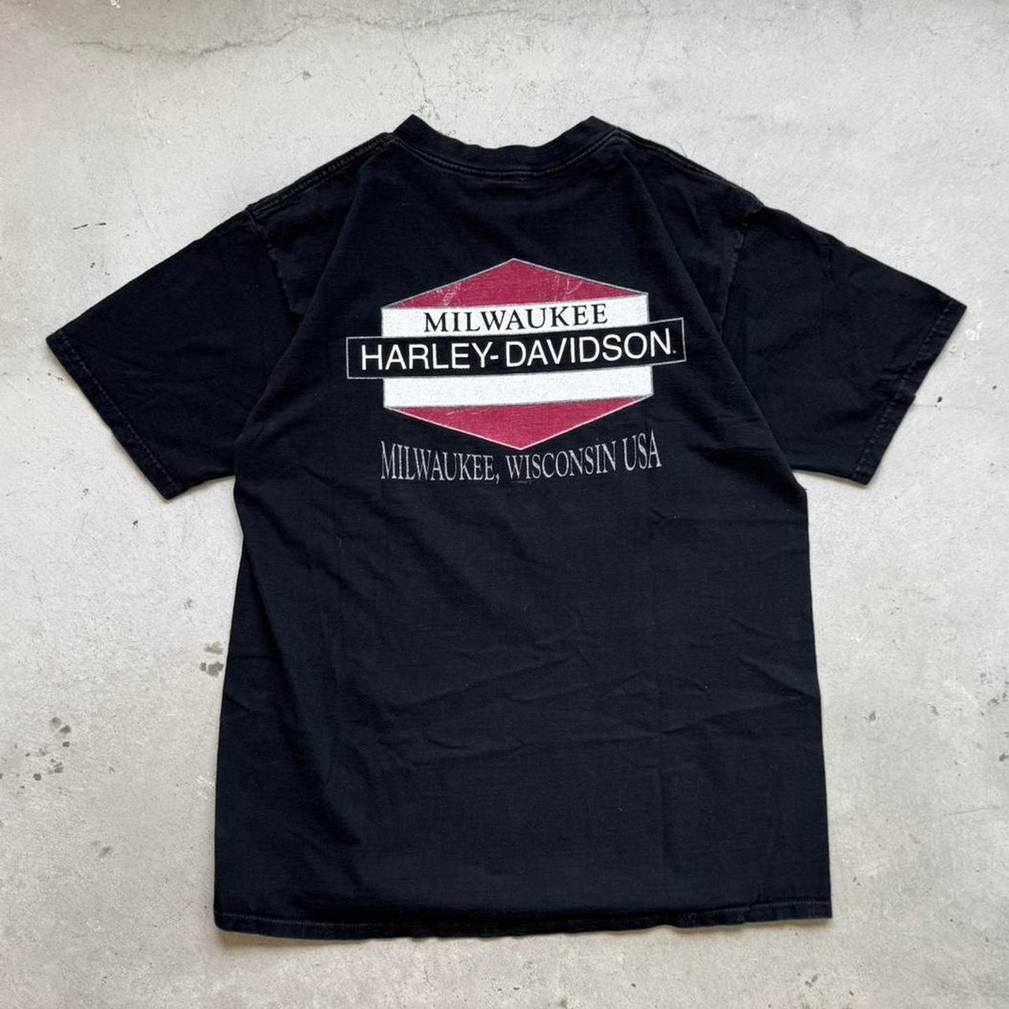 Vintage 90s Harley Davidson Motorcycles Milwaukee Biker T-Shirt - X-Large