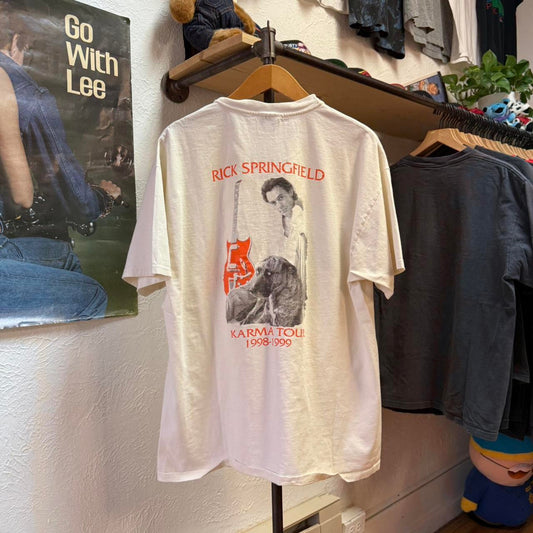 Vintage 1999 Rick Springfield Karma Dog Band T-Shirt - X-Large