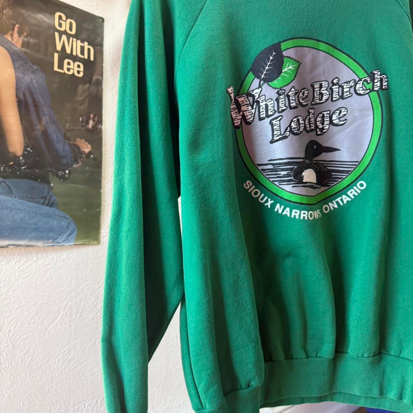 Vintage 90s White Birch Lodge Duck Animal Crewneck - XX-Large
