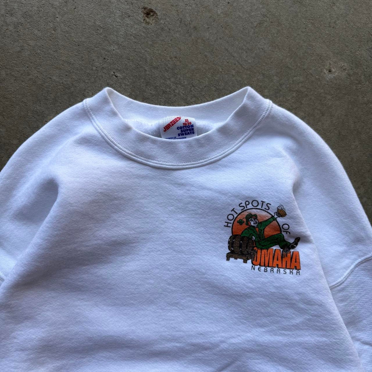 Vintage 90s Hot Spots of Omaha Landmark Crewneck - X-Large