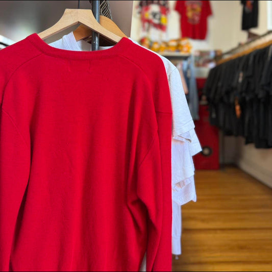 Vintage 90s Nebraska Huskers Herbie V Neck Sweater