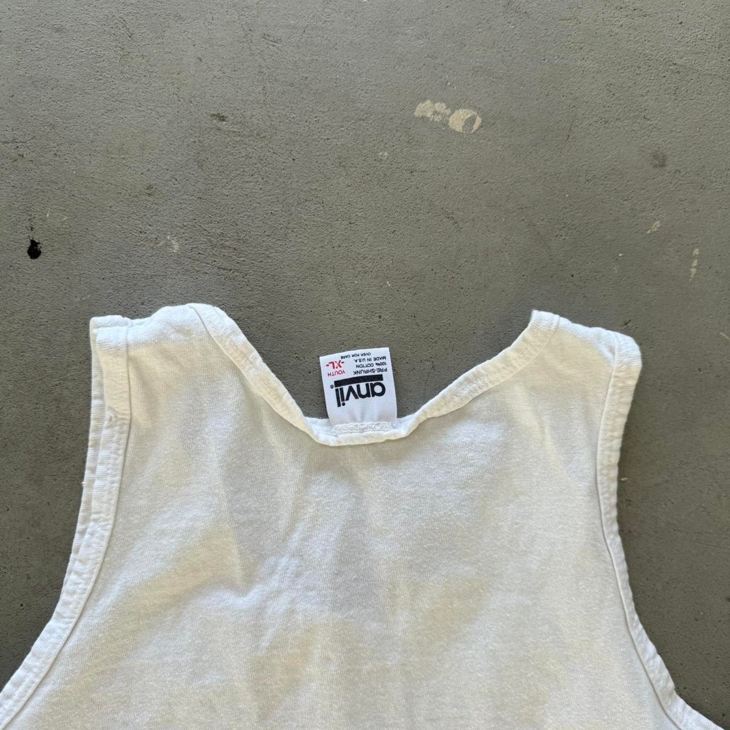Vintage 80s Cactus Plant Art Style Tank Top - Kids X-Large