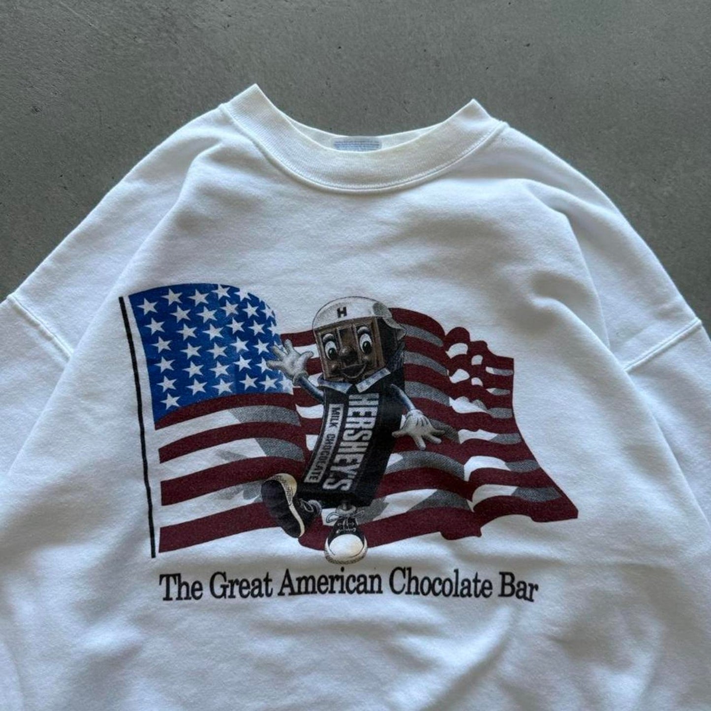 Vintage 90s Hersheys The Great American Chocolate Bar Crewneck - Large